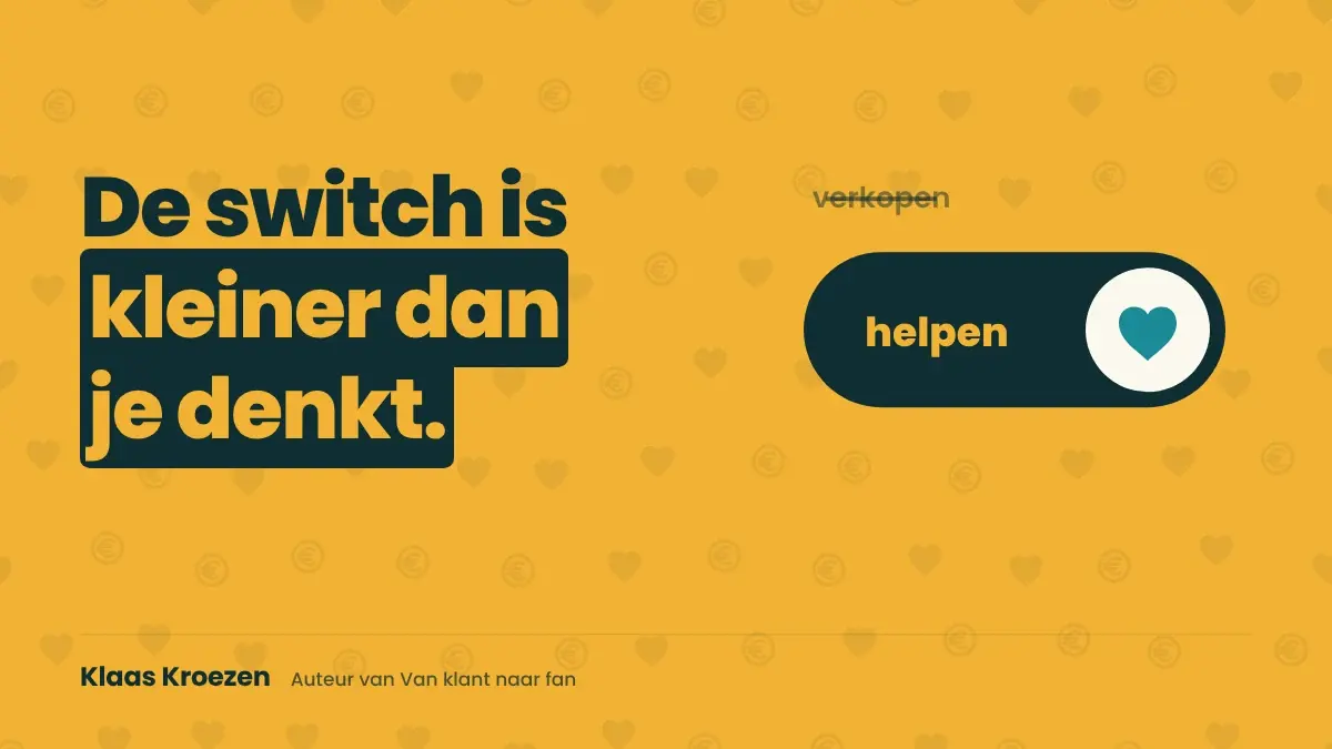 Van consultant naar sales: hoe je die switch ontspannen maakt | Klaas Kroezen, oprecht en ontspannen