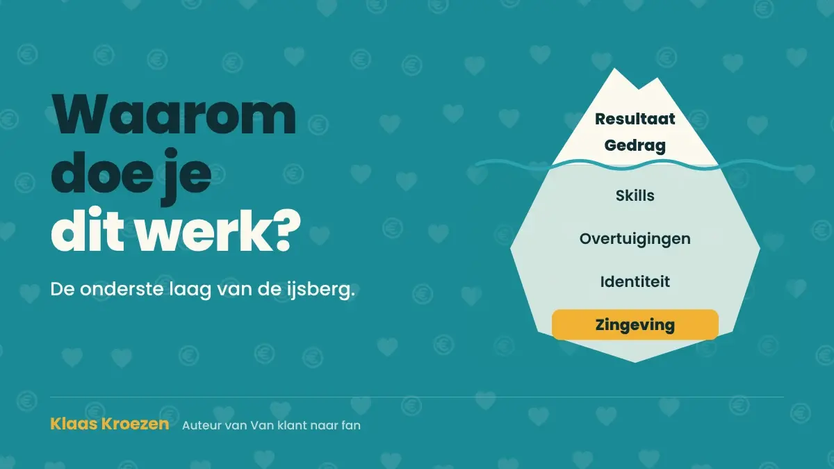 Zingeving in sales: de onderste laag van de ijsberg | Klaas Kroezen, oprecht en ontspannen