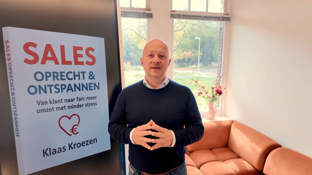 Eind november lanceer ik mijn boek: Sales, oprecht en ontspannen