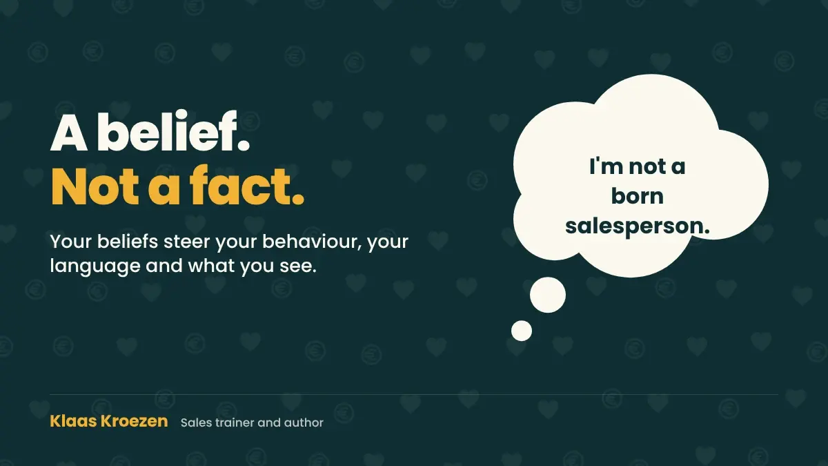 Beliefs in sales: the load-bearing walls of your results, an element of the Customer Experience Model by Klaas Kroezen