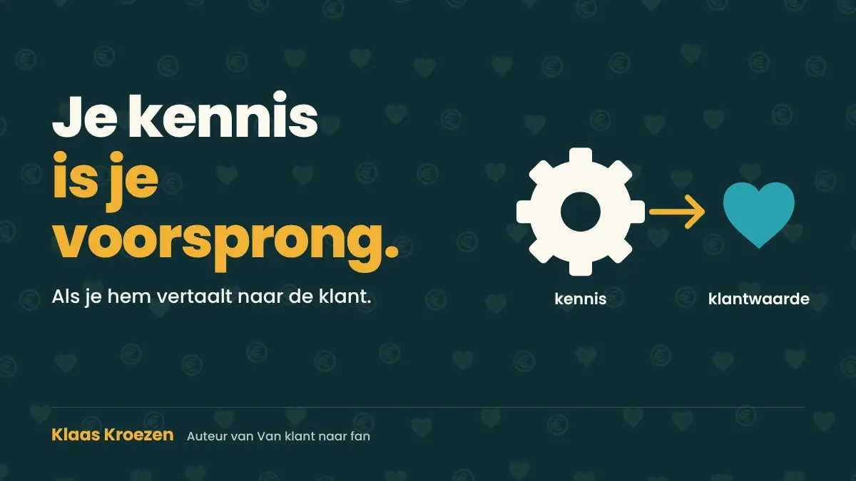 Sales voor techneuten en specialisten: jouw kennis is het wapen | Klaas Kroezen, oprecht en ontspannen