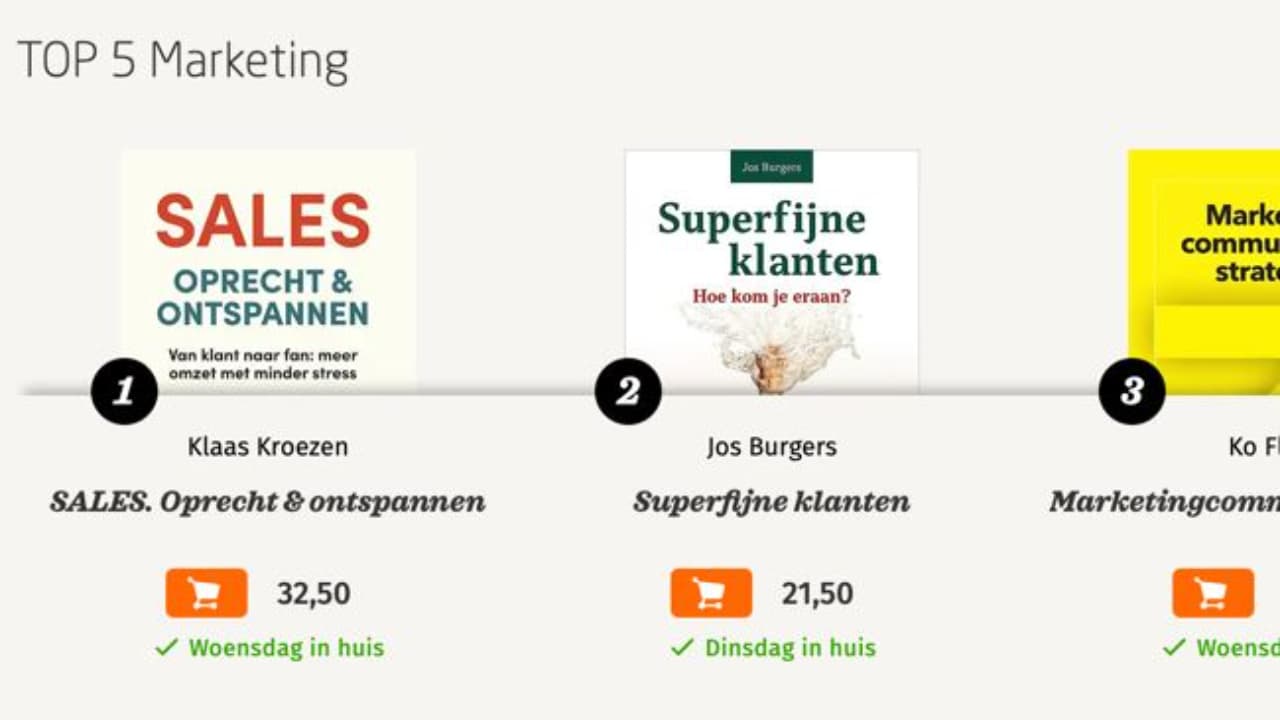 BAM! Nummer 1 bij Managementboek in de categorie Marketing