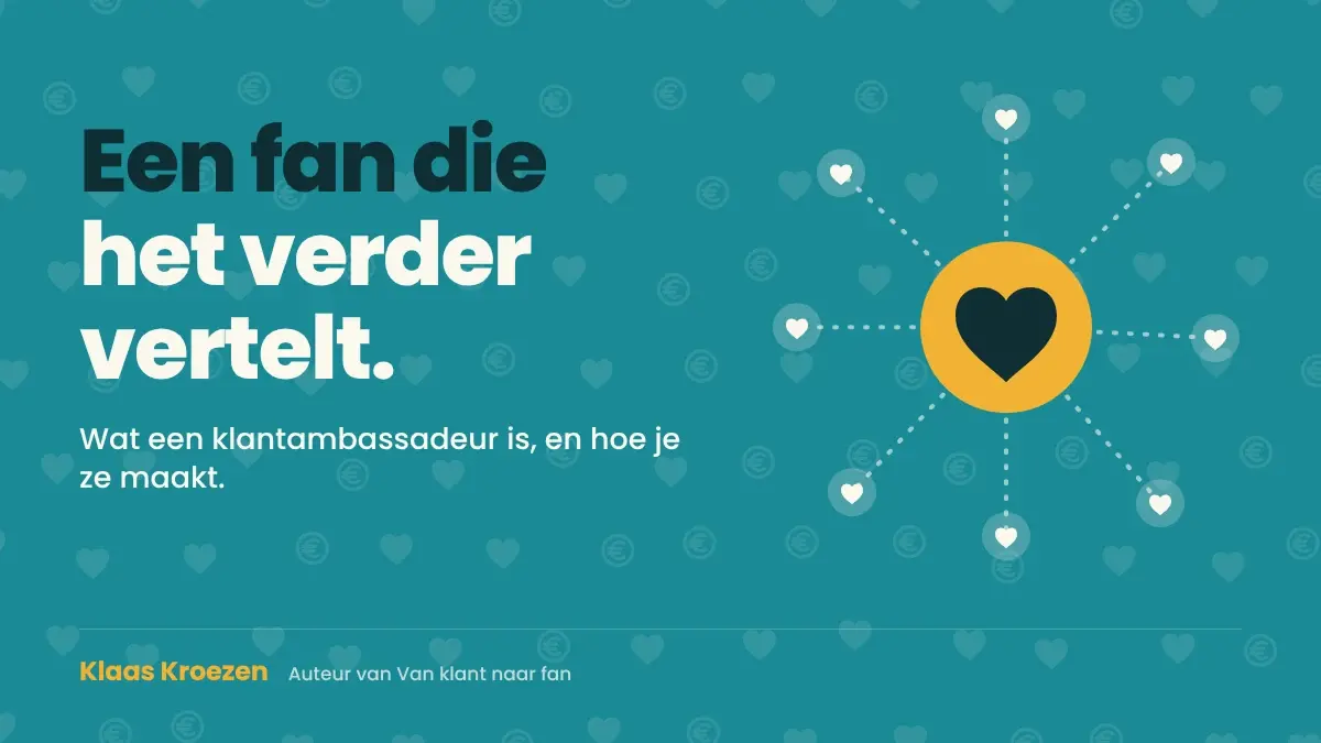 Een klant die een ander enthousiast over een bedrijf vertelt