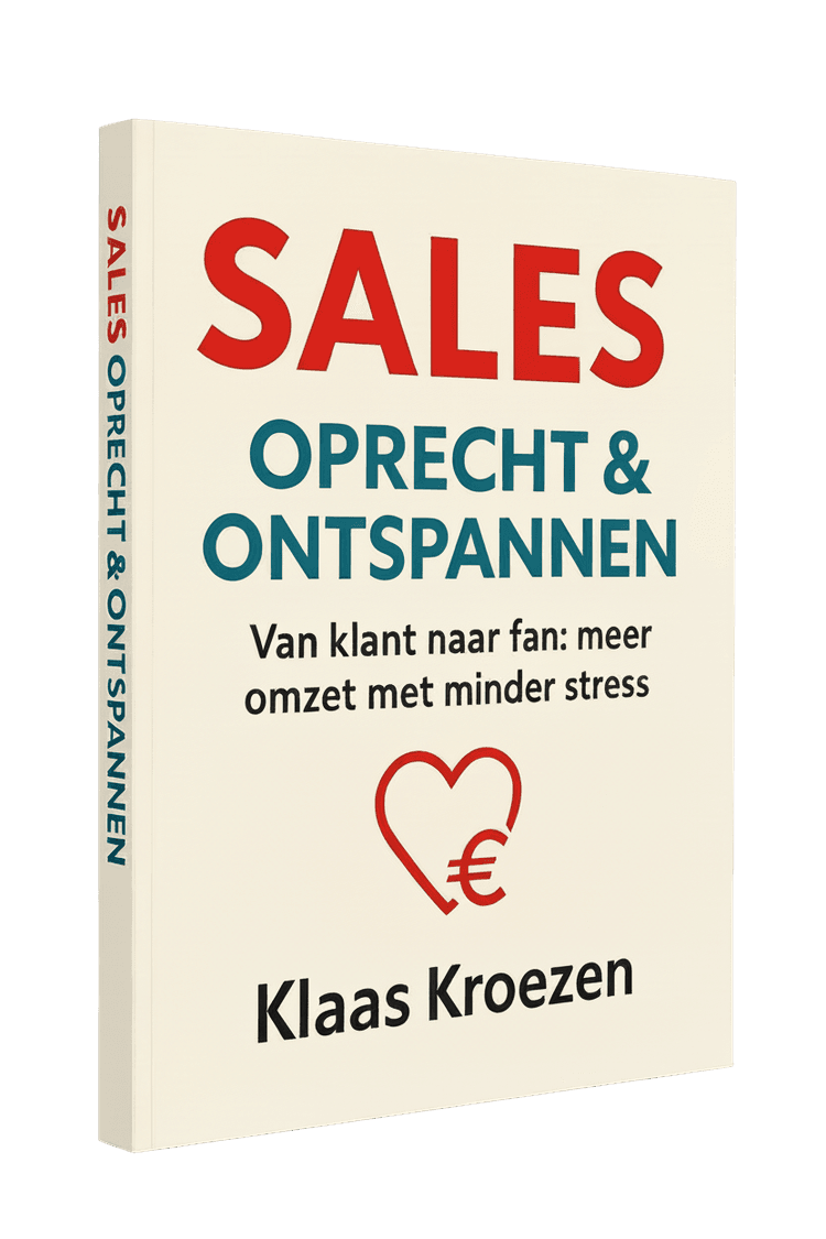 Boekcover: Sales, Oprecht & Ontspannen door Klaas Kroezen