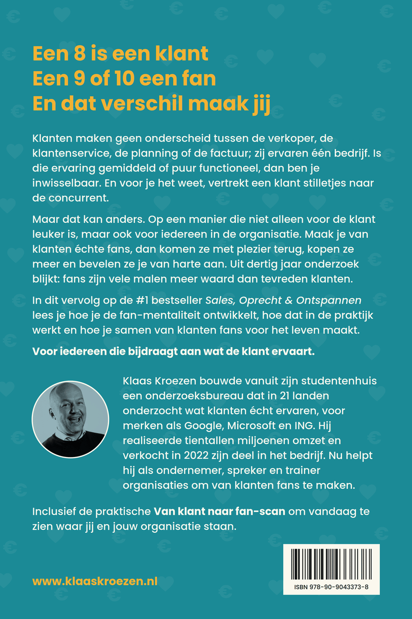 Achterkant van het boek Van klant naar fan